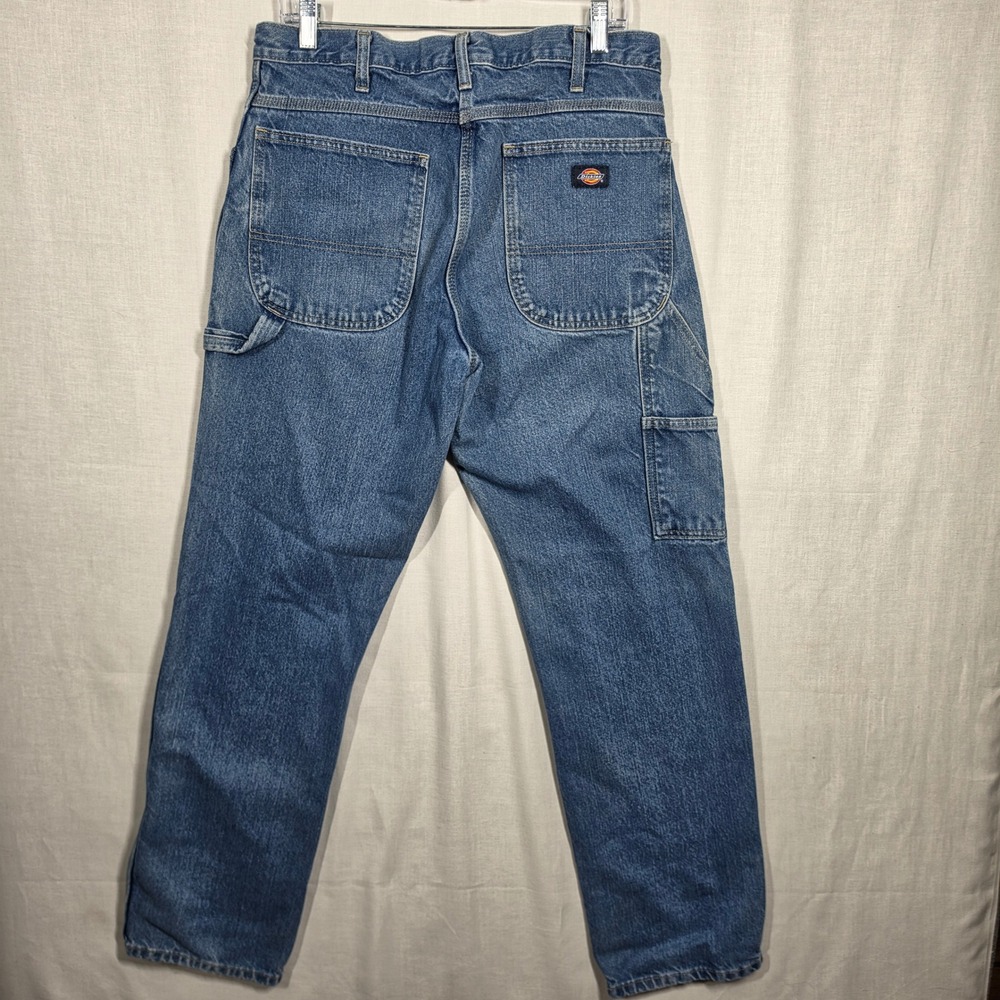 Dickies Carpenter Jeans Mens 32x32 Denim Utility Rugged Workwear Straight Leg